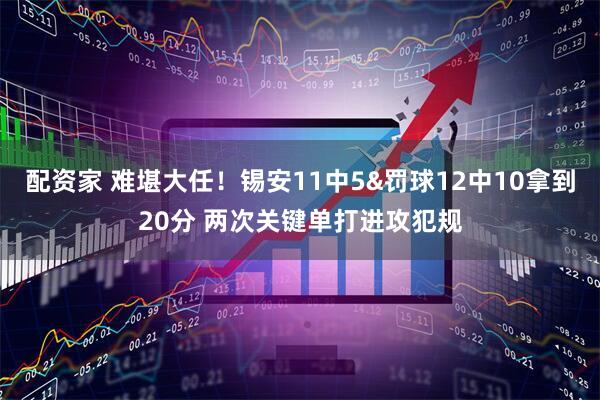 配资家 难堪大任！锡安11中5&罚球12中10拿到20分 两次关键单打进攻犯规